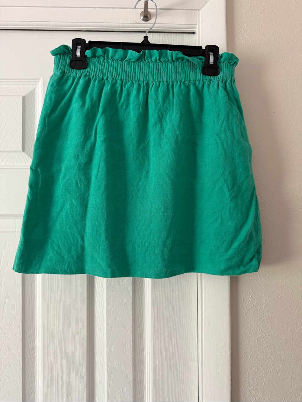J.Crew Linen Skirt size 6 Kelly Green